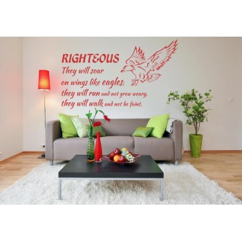 Stenske nalepke - Righteous they will soar on wings